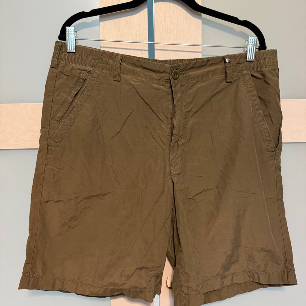 Lands' End Olive Chino Shorts Size 34